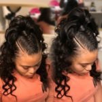 half wig ponytail braid