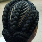 Fishbone Braids Double Buns