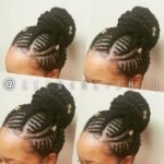 Fishbone Braids High Bun