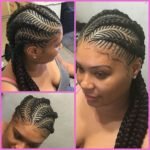 Fishbone Braids Side Ponytail