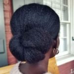 curly natural bun