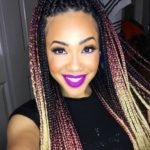 colorful ombre box braids
