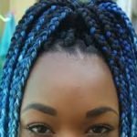 ombre box braids blue