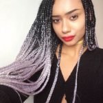 ombre box braids styles
