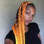 ombre box braids yellow