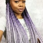 purple ombre box braids
