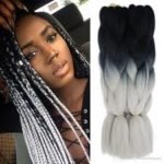 silver ‘ombre box braids