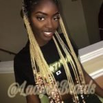 Blonde Ombre Lemonade Braids With Beads