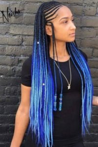 Blue Lemonade Braids