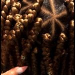 Chunky Blonde Triangle Box Braids