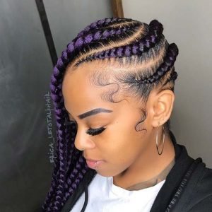 Chunky Purple Lemonade Braids