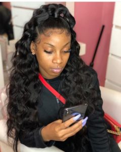 Curly Quick Weave hairstyle
