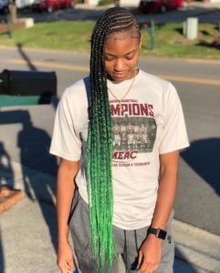 Green Ombre Lemonade Braids