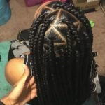 Jet Black Triangle Box Braids