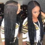 Lemonade Braids With Middle Part