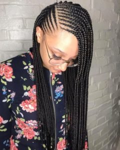 Lemonade Braids With Side Part