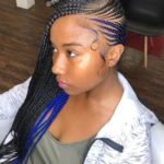 Lemonade Braids With a Hint of Blue