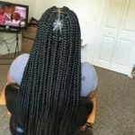 Long Triangle Box Braids