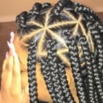 Shiny Triangle Box Braids