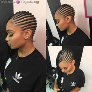 Sideswept Black Lemonade Braids