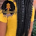 Triangle Box Braids WIth Braided Cord