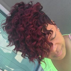 curly pixie quick weave