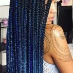 Blue Ombre Box Braids