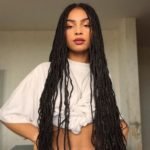 Hip-Length Middle Parted Box Braids