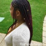 Red Ombre Tribal Braids