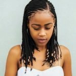 Side Parted Tribal Braids