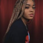 dark blonde box braids