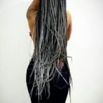 grey ombre box braids