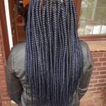 navy blue box braids