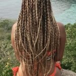 two toned box braids