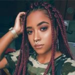 Burgundy Chunky Box Braids