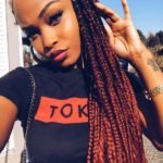 Burgundy Ombre Box Braids