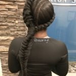 Butterfly Braids With Cornrowed Part