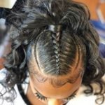 High Ponytail With Braids and Baby Hair