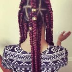 Jumbo Burgundy Box Braids