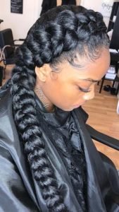 Long Sleek Butterfly Braids