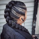 Mohawk Braid With Cornrows