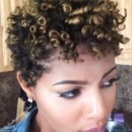Perm Rod Set on Short Transitioning Hair