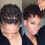 Pin Curls On Short Transitioning Hair