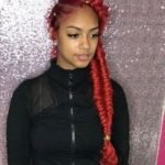 Red Fishtail Butterfly Braids