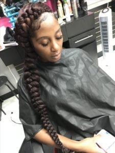 Reddish Brown Butterfly Braids