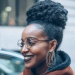 black natural bun