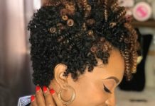 Tapered Crochet Curls With Highlights
