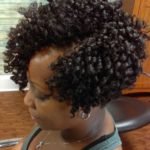 Voluminous Short Crochet Curls With Side Part