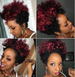 Two-Toned Red Crochet Curls