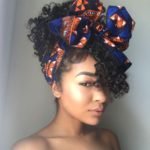 Curly Pineapple With Head Wrap